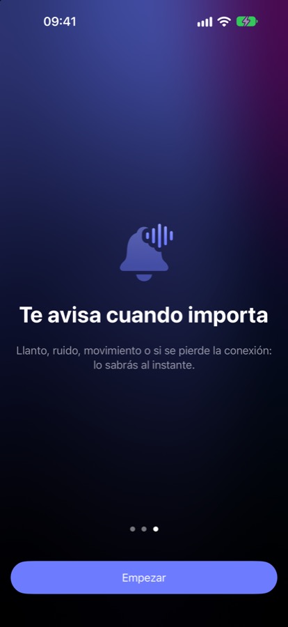 Avisos de llanto y ruido